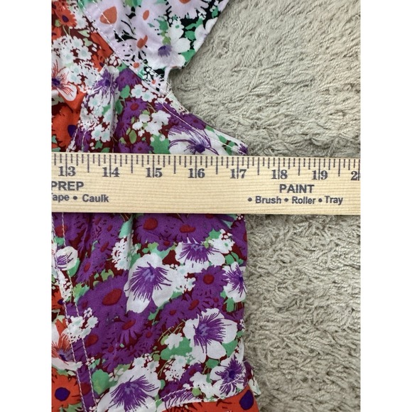 Anthropologie Maeve Tate Maxi Button Front Sundress Lattice Back Size 8 Boho - Picture 10 of 13